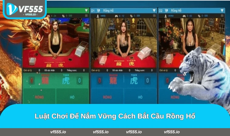Bảng luật chơi rồng hổ và ví dụ đặt cược đúng