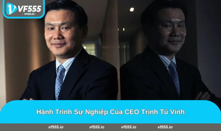 Trịnh Tú Vinh trong buổi họp với đội ngũ VF555