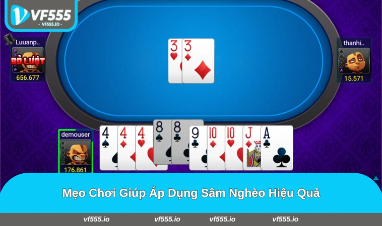 Người chơi quan sát và quản lý vốn khi chơi sâm nghèo